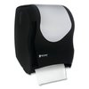 San Jamar Tear-N-Dry Touchless Roll Towel Dispenser, Black/Silver T1370BKSS